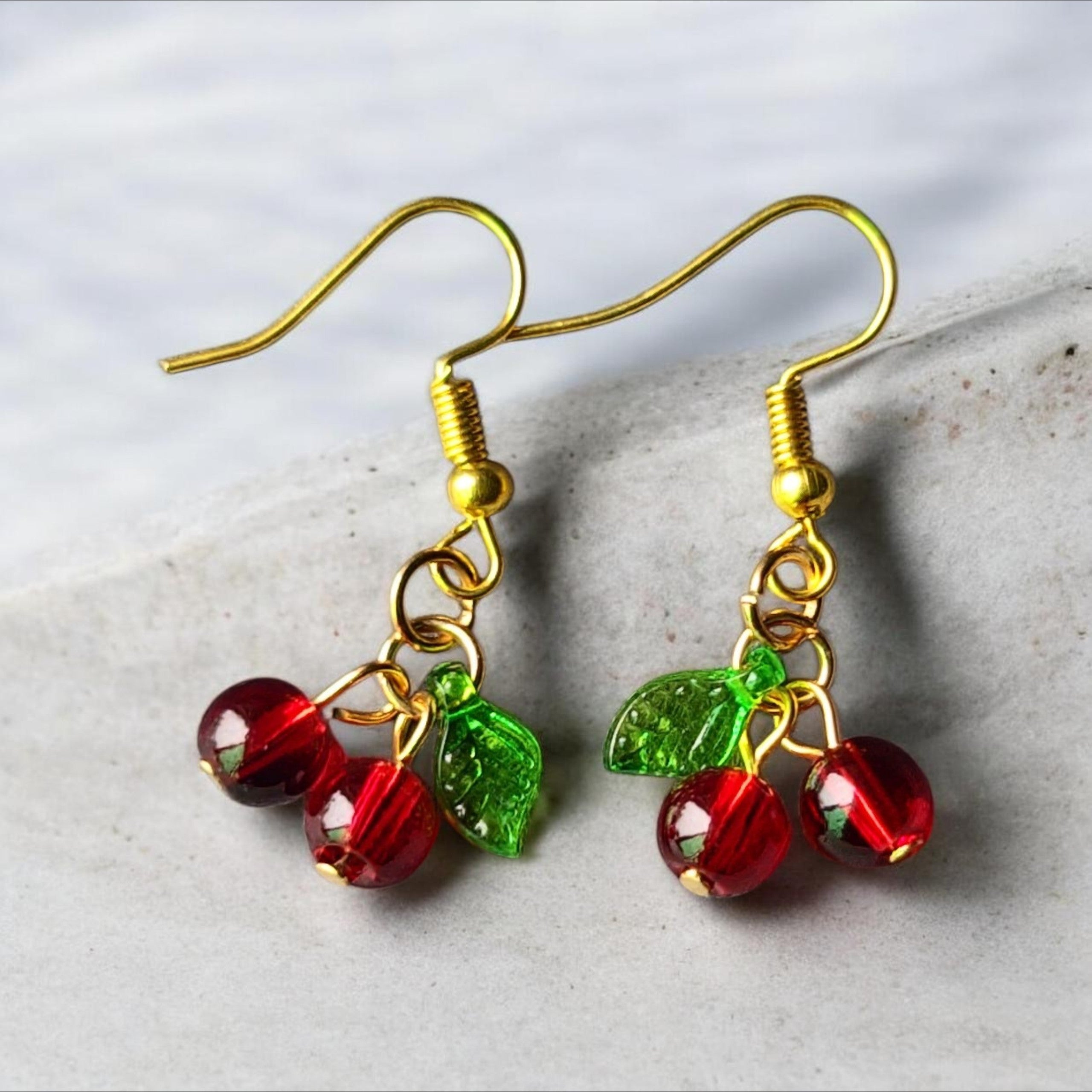 Handmade cute  cherry Earrings