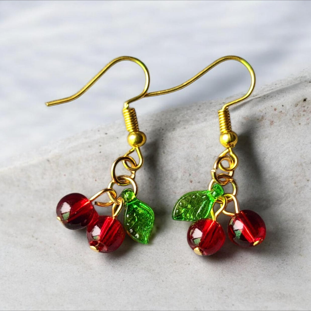 Handmade cute  cherry Earrings